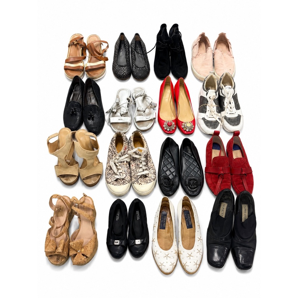 Kate Spade, Coach, Michael Kors Women's Shoe Reseller Wholesale Bundle 16 Pairs